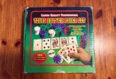 Set de póker Texas Hold’em con fichas, cartas y caja original