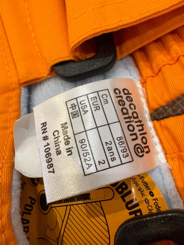 Mono de nieve niño/a 2 años — Wedze (Decathlon), con forro polar