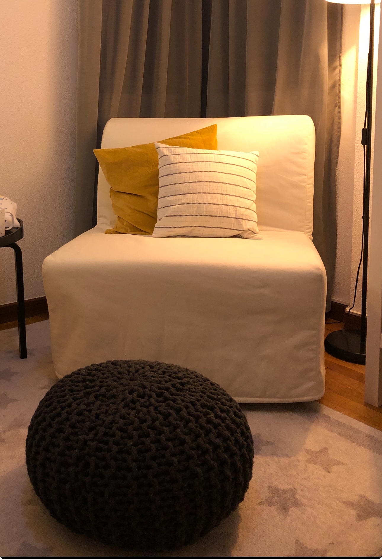 Sillón cama IKEA LYCKSELE LÖVÅS — con 2 fundas incluidas