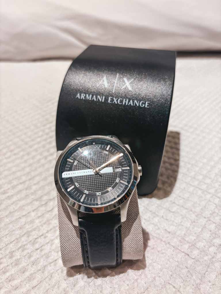 Reloj Armani Exchange AX2101 de Hombre con Correa de Cuero Negro