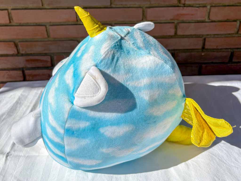 🦄 Peluche Unicornio Nube – Azul Celeste con Detalles Mágicos