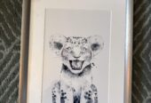 Set de 4 cuadros infantiles de animales — Estilo nórdico
