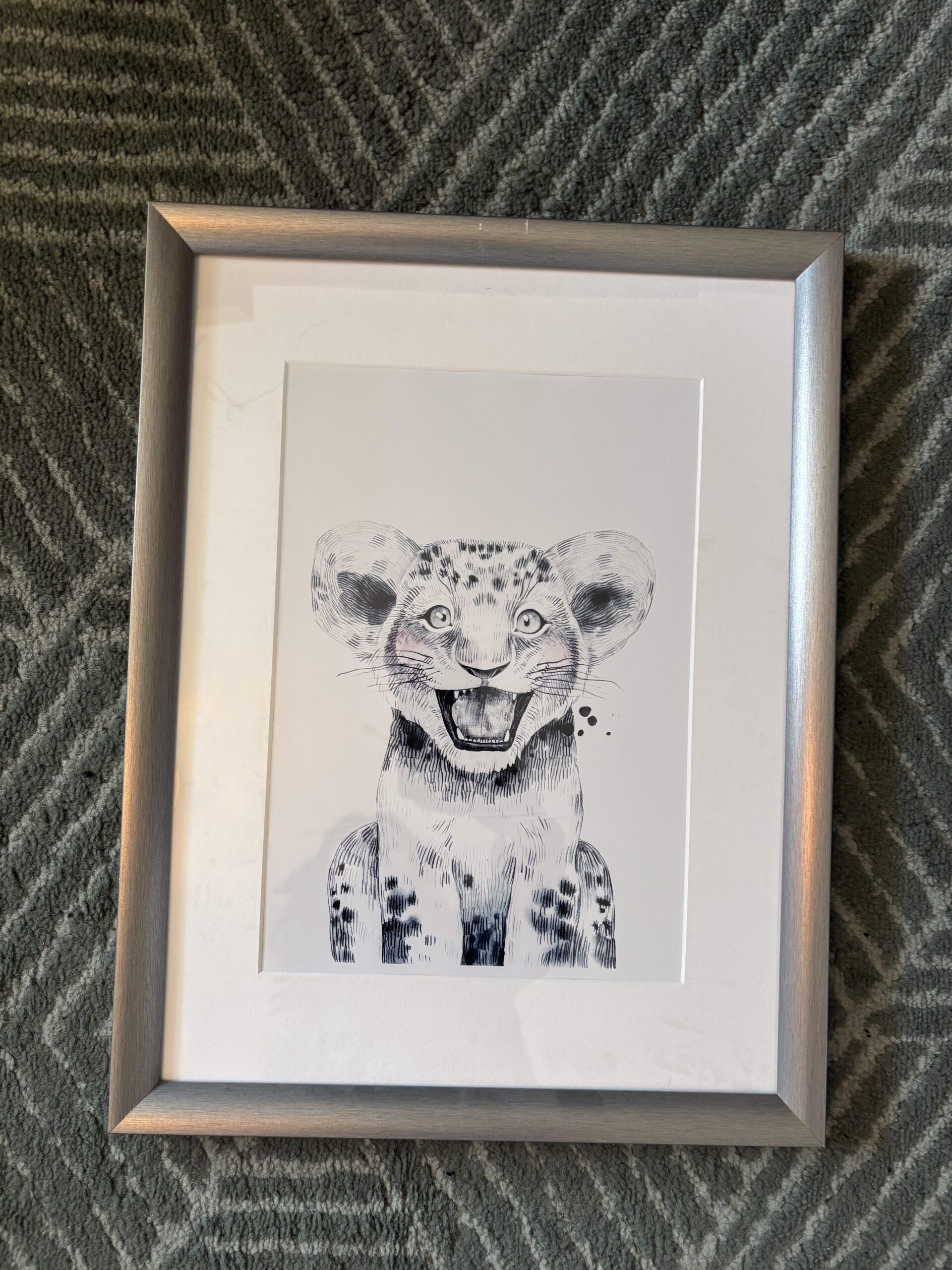 Set de 4 cuadros infantiles de animales — Estilo nórdico