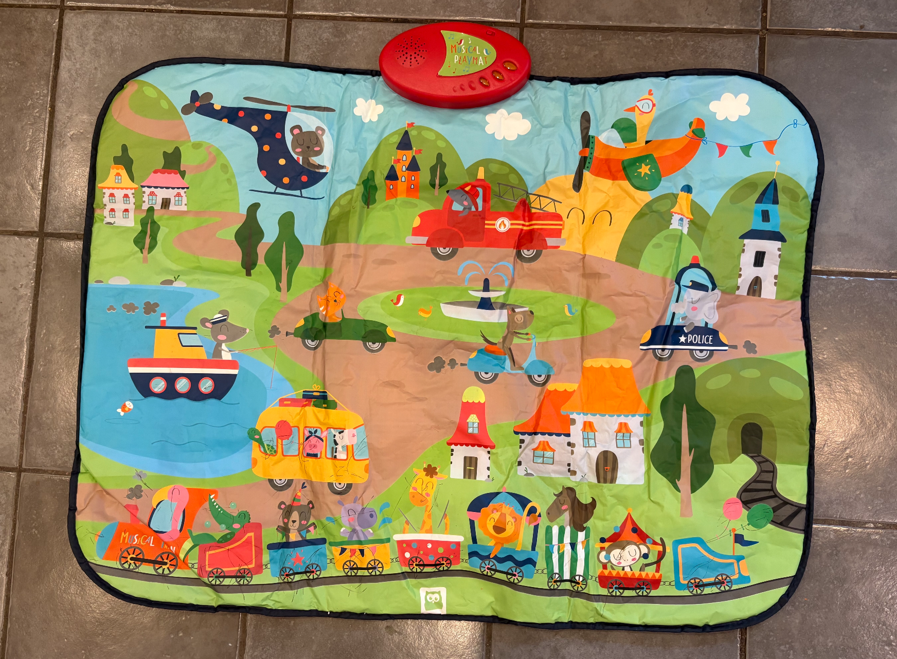 Alfombra musical interactiva para bebés — Plegable y con sonidos